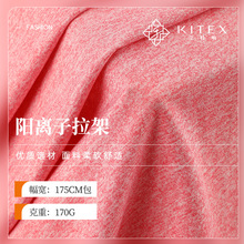 凉感涤氨170g阳离子拉架面料春夏抗皱有弹亲肤汗布家居服防晒面料