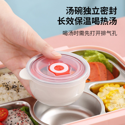 316 stainless steel insulated kindergarten lunch box for students, special children's lunch box with cartoon pattern