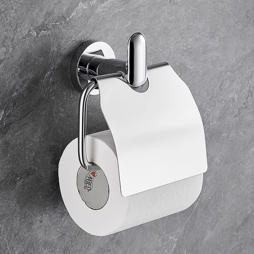 Zinc alloy toilet paper holder bathroom tissue rack restroom roll paper holder bathroom toilet paper holder tissue box punching tissue dispenser rack engineering