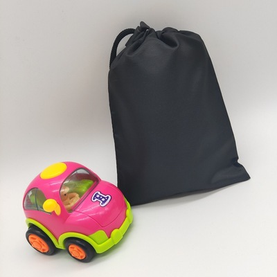 加工定制涤纶布袋可印字数码电子黑色抽绳收纳袋束口210D牛津布袋|ms