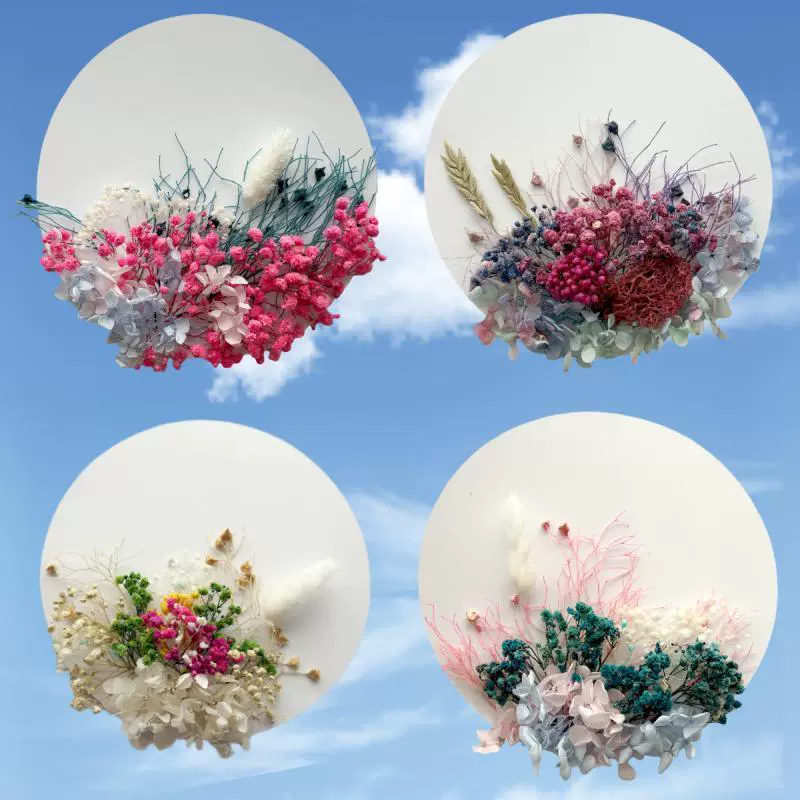 Врожденные цветы круглый диск материал пакет в китайском стиле