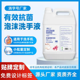 消字号厂家抗菌泡沫洗手液补充花香味清新温和呵护健康替换液定制