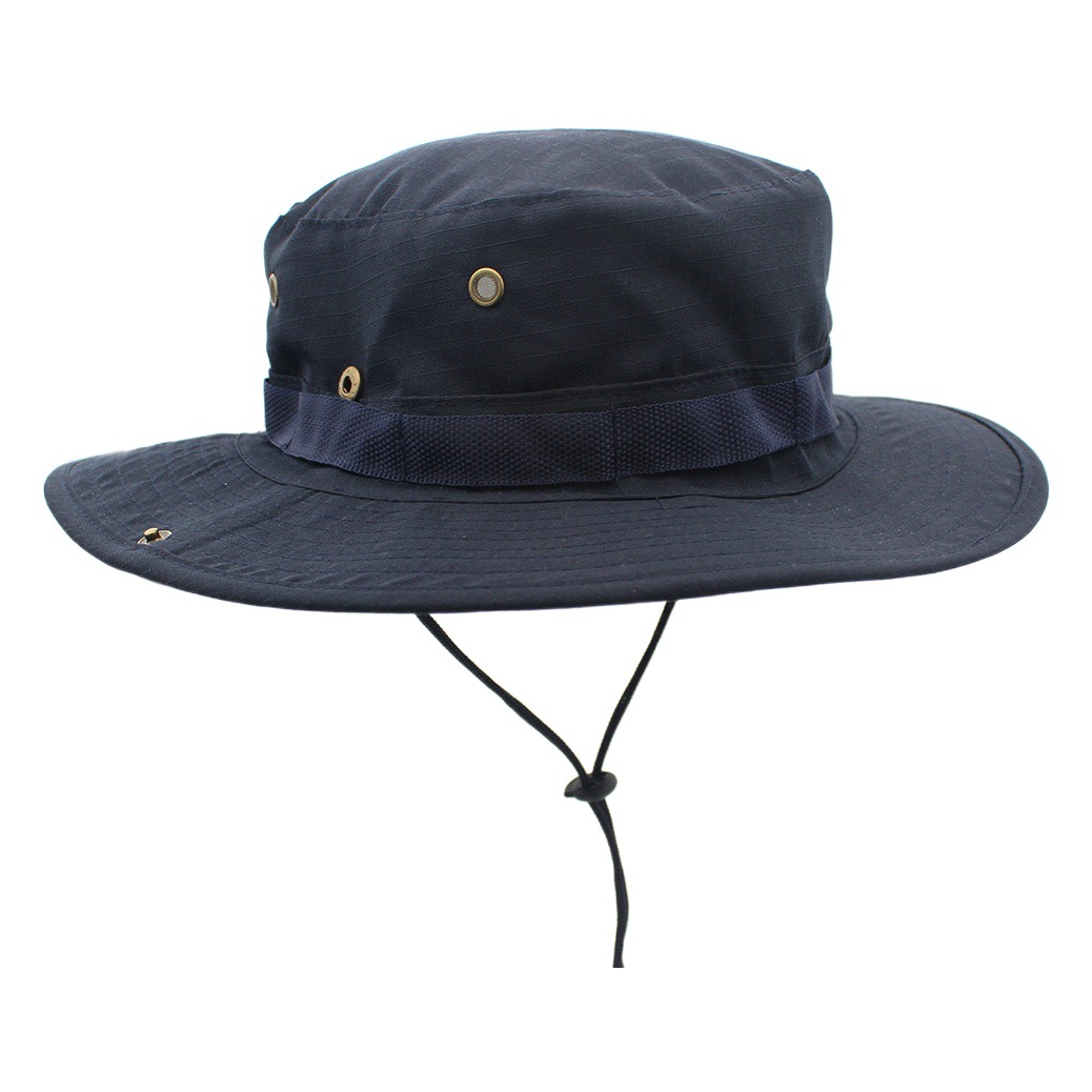 Cross-Border Hot Selling Outdoor Sun Protection Round-Brimmed Hat Mountaineering Hat Camouflage Jungle Hat Beanie Hat Fisherman Hat for Men and Women