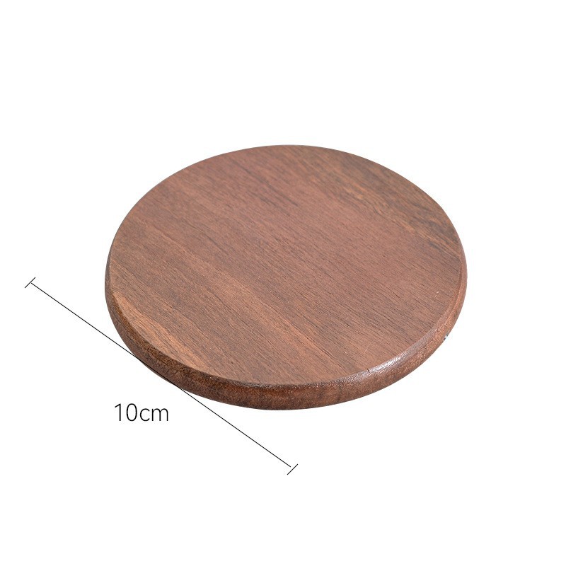 블랙 월넛 라운드 10*10*1cm