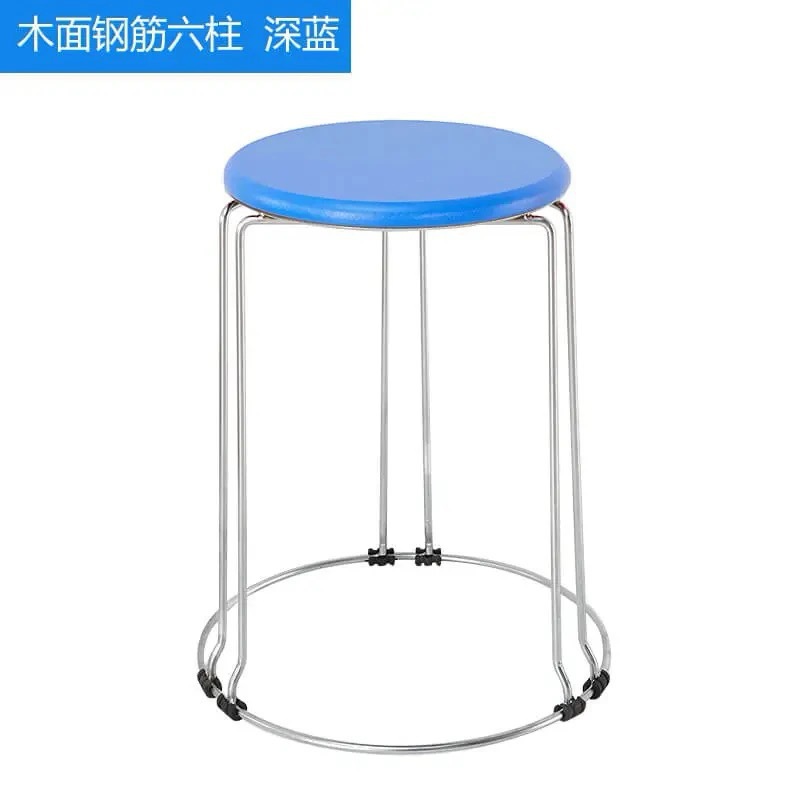 45cm 높은 6열 진한 파란색 나뭇결 표면