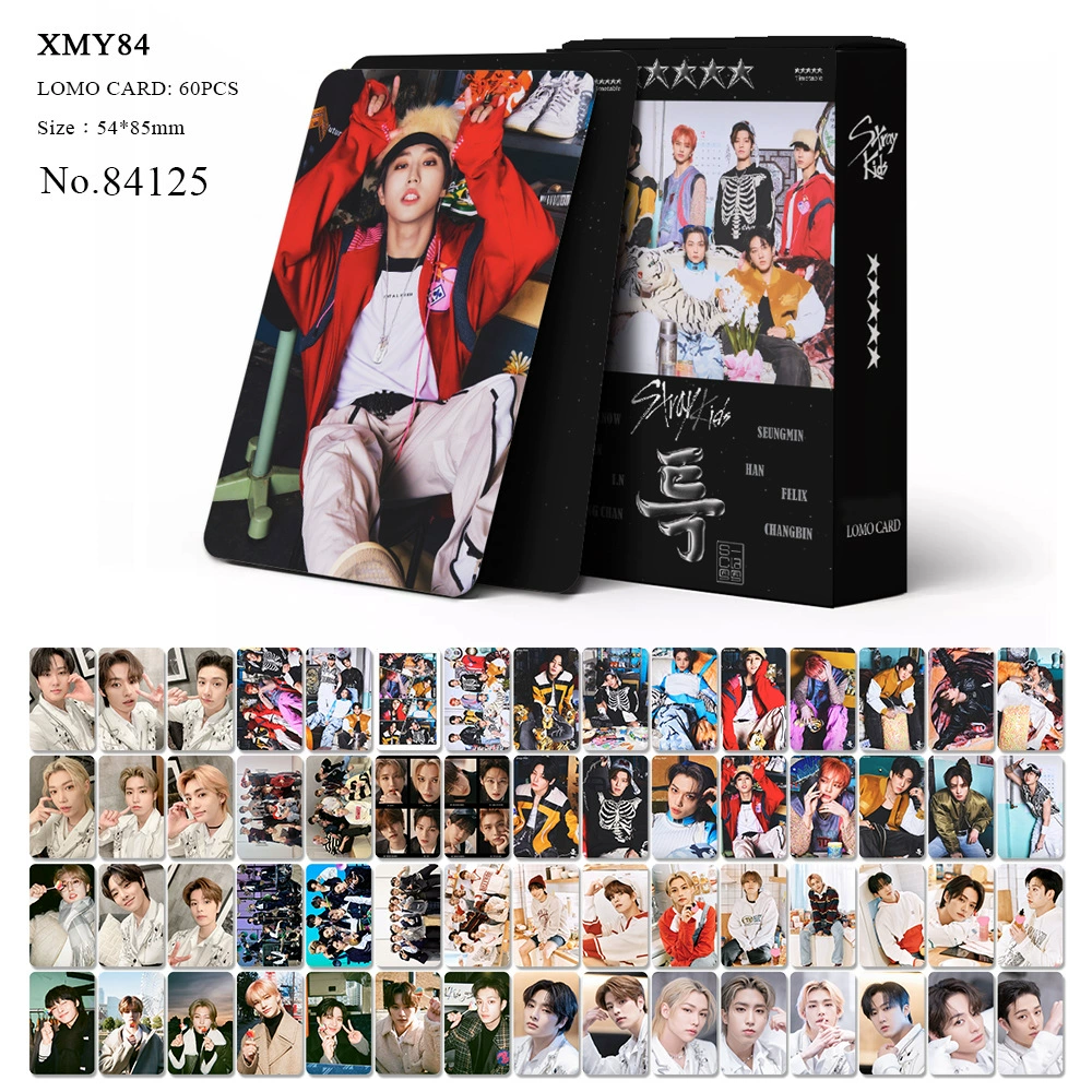 Спот 60 двусторонних карточек для фотографий STRAYKIDS пятизвездочное новое альбом периферийная карточка поддержки LOMO звезда