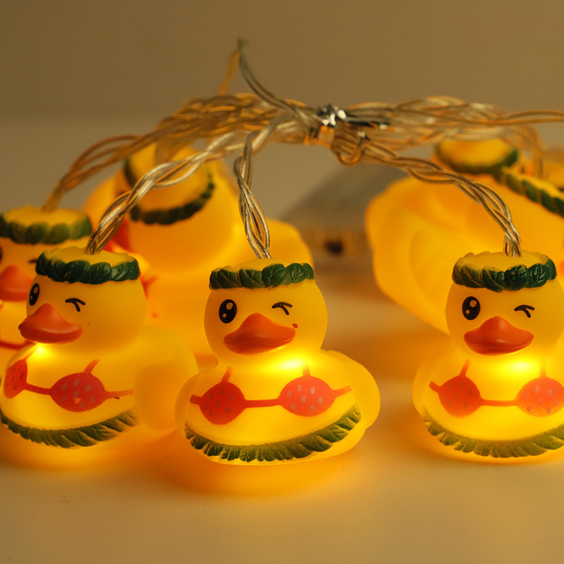 LED cadena de luz nueva lámpara de aluminio de aluminio decoración del dormitorio cadena de luz del día de los niños atmósfera luz de dibujos animados cadena de luz al por mayor