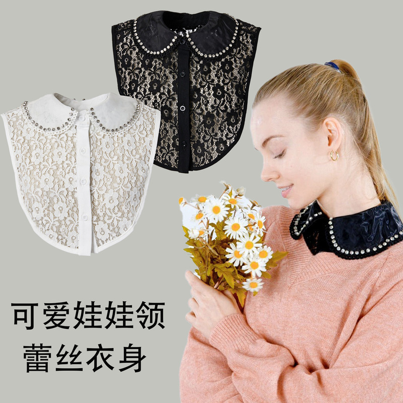 Baby Doll Collar for Women, Versatile Sweater Collar, Cute Decorative Shirt Collar, Fake Collar, Female Foreign Trade Manufacturer Wholesale