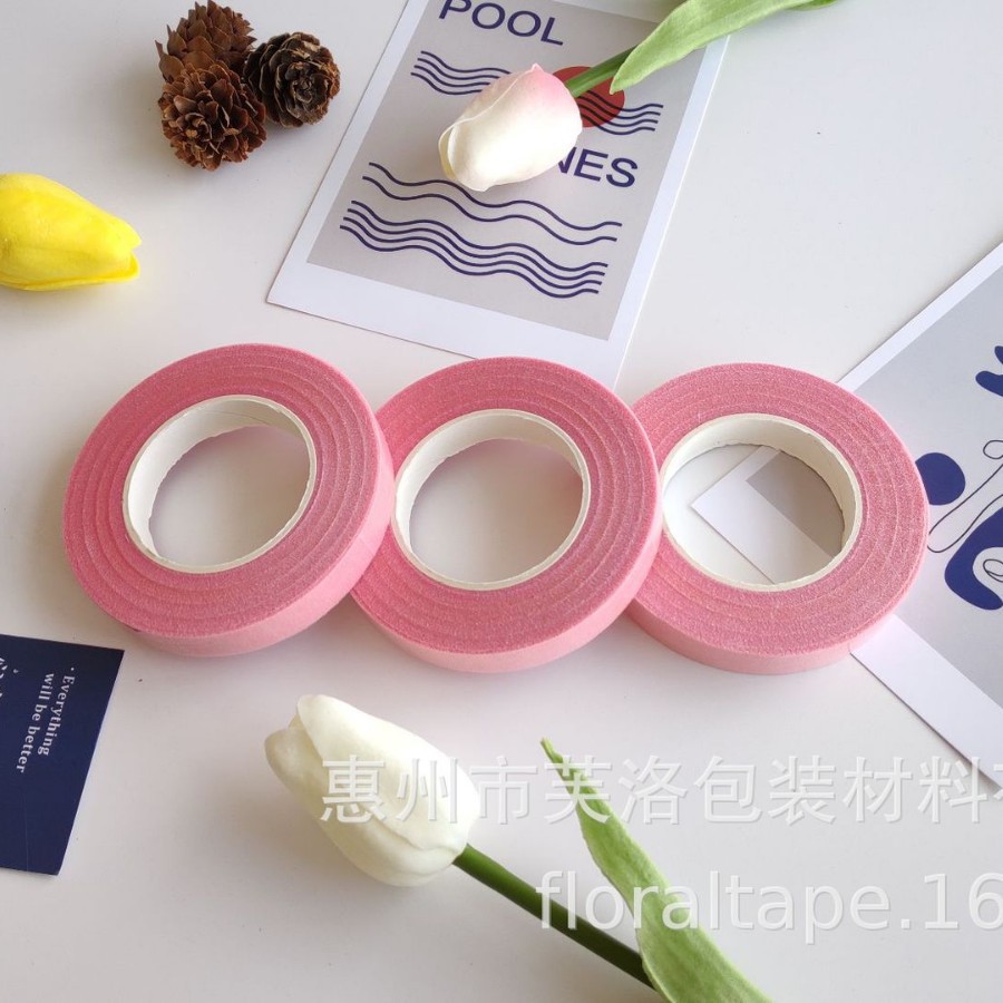 Ventas Directas de fábrica pegajosa cinta verde cinta floral al por mayor 27 m cinta verde cinta polo de la flor DIY flor artificial