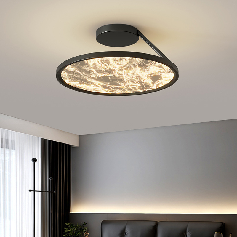 [Selección estricta] lámpara de techo italiana minimalista lujosa ligera de alto nivel de espectro completo protección de ojos redonda nubes alumbrado de estudio