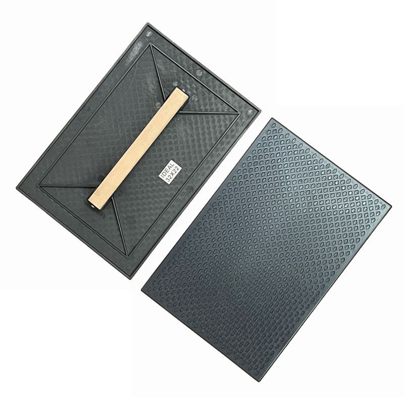 水泥工塑料抹泥板抹子抹灰板沙板刮腻子瓦匠抹刀工具木哈带孔中号