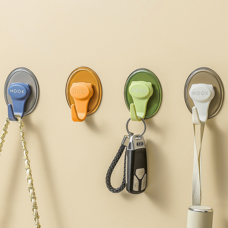 Clearance Adhesive Wall Hooks for Heavy-Duty Hanging, No-Drill, Traceless Adhesive Hooks for Dormitory and Bathroom Use