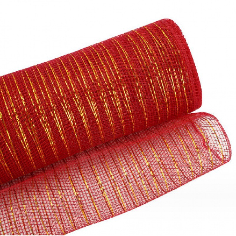 빅 레드 PP + 반짝이 * 직경 9cm * 26cm 10 야드/롤, 준비된 재고