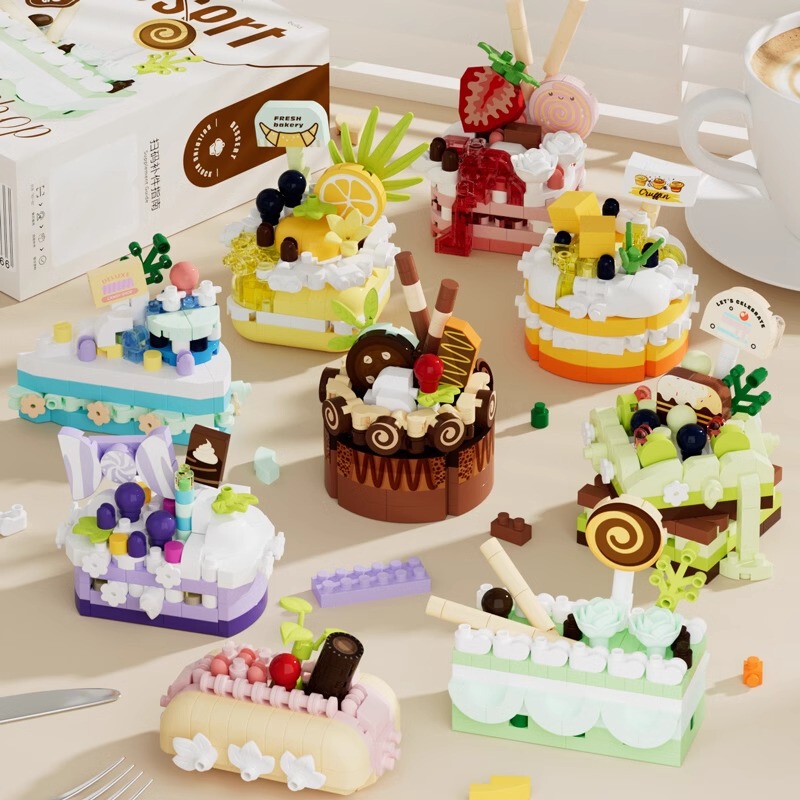 Chaolechuang Compatible Lego Cake Building Blocks Chocolate Educational Assembly Toys Girls' Series Gifts Wholesale Dropshipping Chaolechuang Compatible Lego Cake Building Blocks Chocolate Educational Assembly Toys Girls' Series Gifts Wholesale Dropshipping