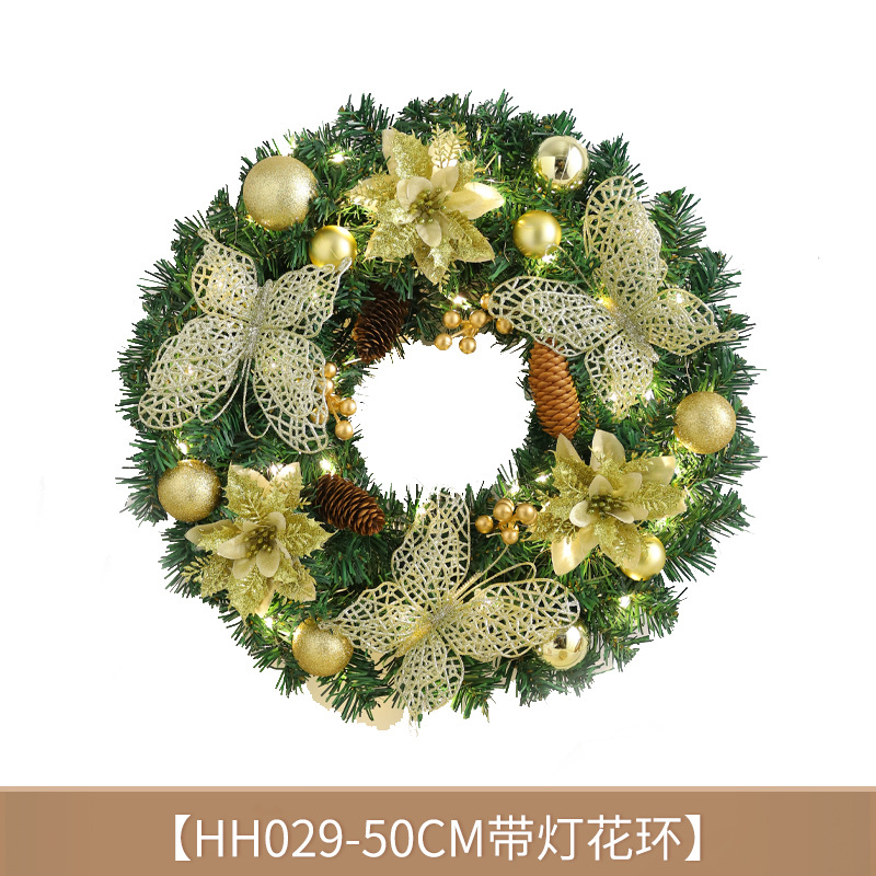 Amazon para Navidad guirnalda decoraciones hogar estilo europeo y americano decoraciones de Navidad guirnalda