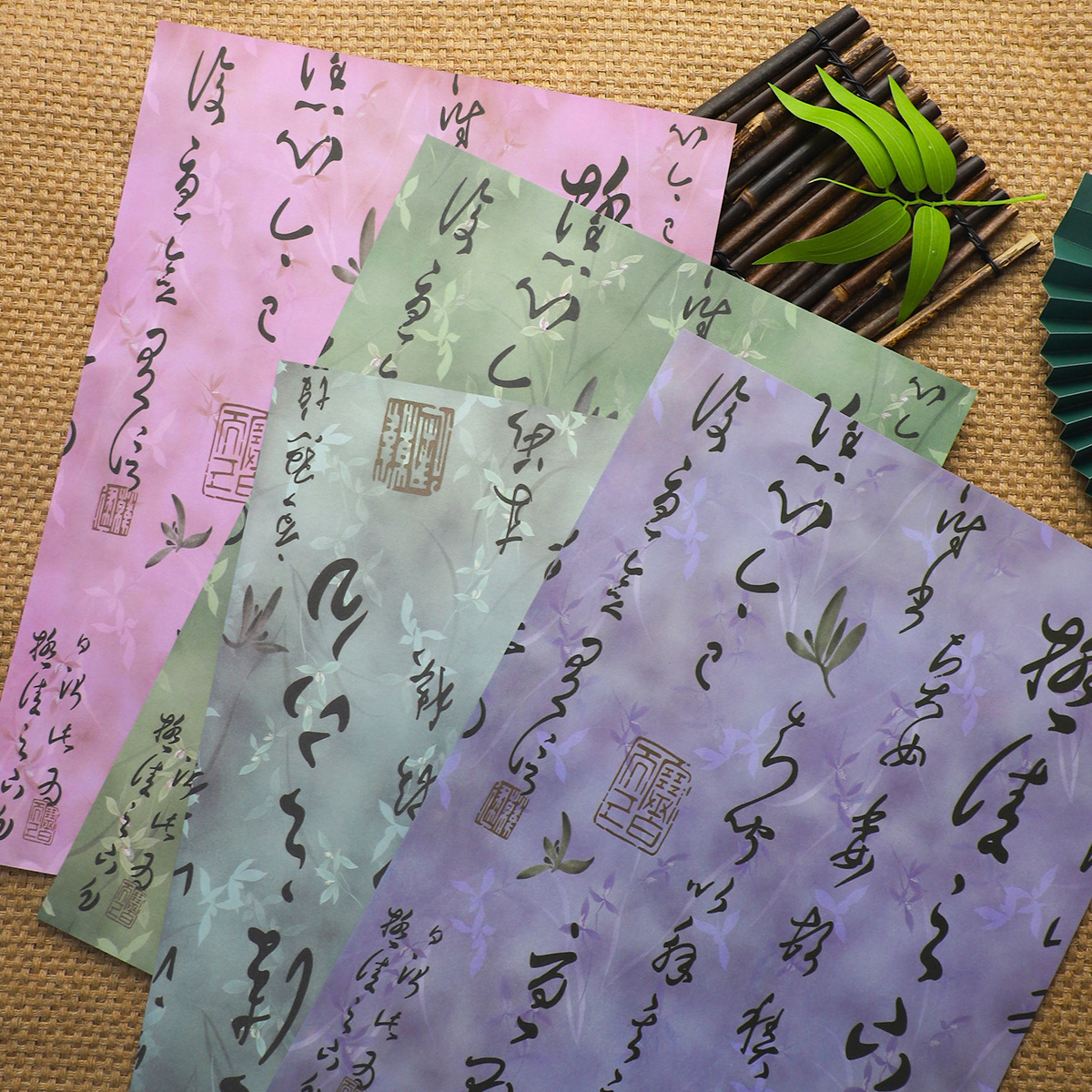 Nuevo estilo nacional de siete colores cordier papel de caligrafía papel de embalaje de flores kraft DIY hecho a mano florista papel de embalaje de flores
