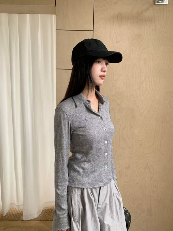 誉一新款2025秋季韩系气质百搭针织衫女简约显瘦长袖上衣女zh691|undefined