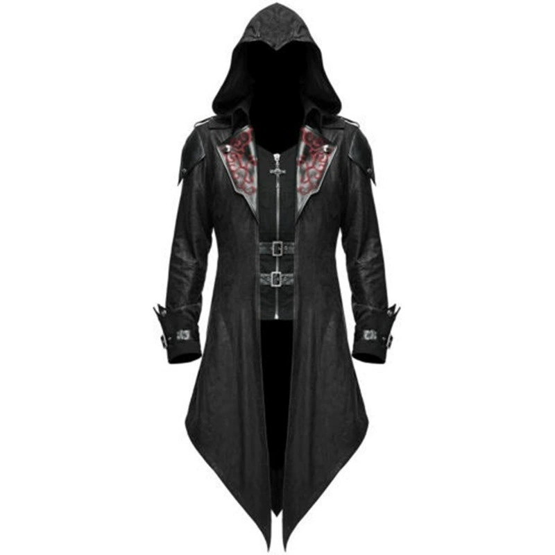 Пиджак-анорак trench coat ретро, куртка, Amazon, европейский стиль, косплей, хэллоуин