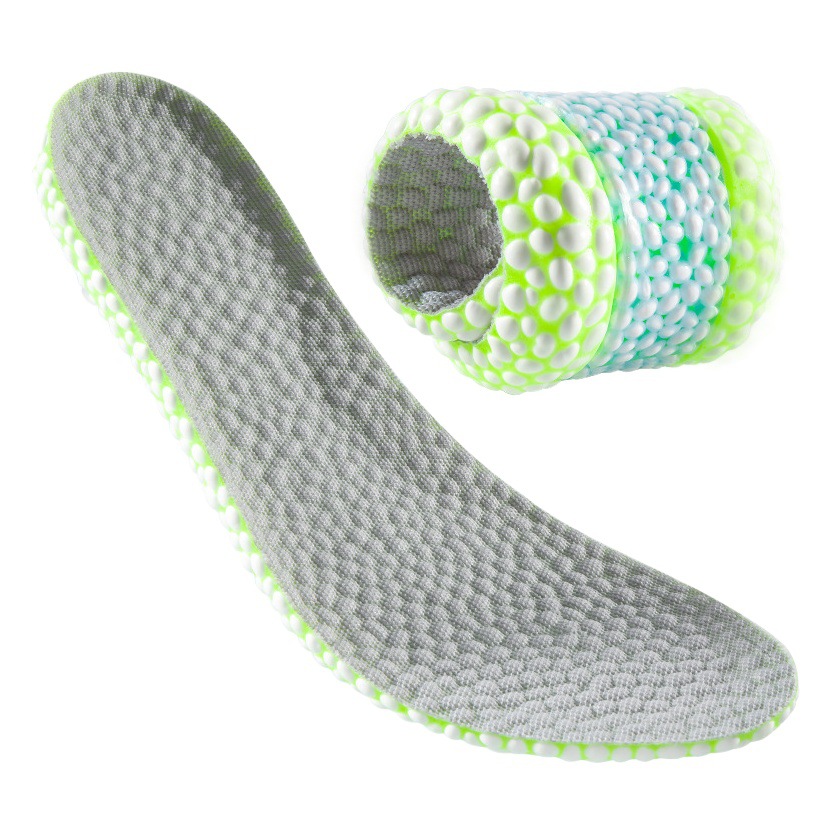 Plantillas deportivas, palomitas de maíz, transpirables y cómodas, absorción de impactos, silicona gruesa, elástico suave, plantillas de entrenamiento militar para correr para hombres y mujeres al por mayor