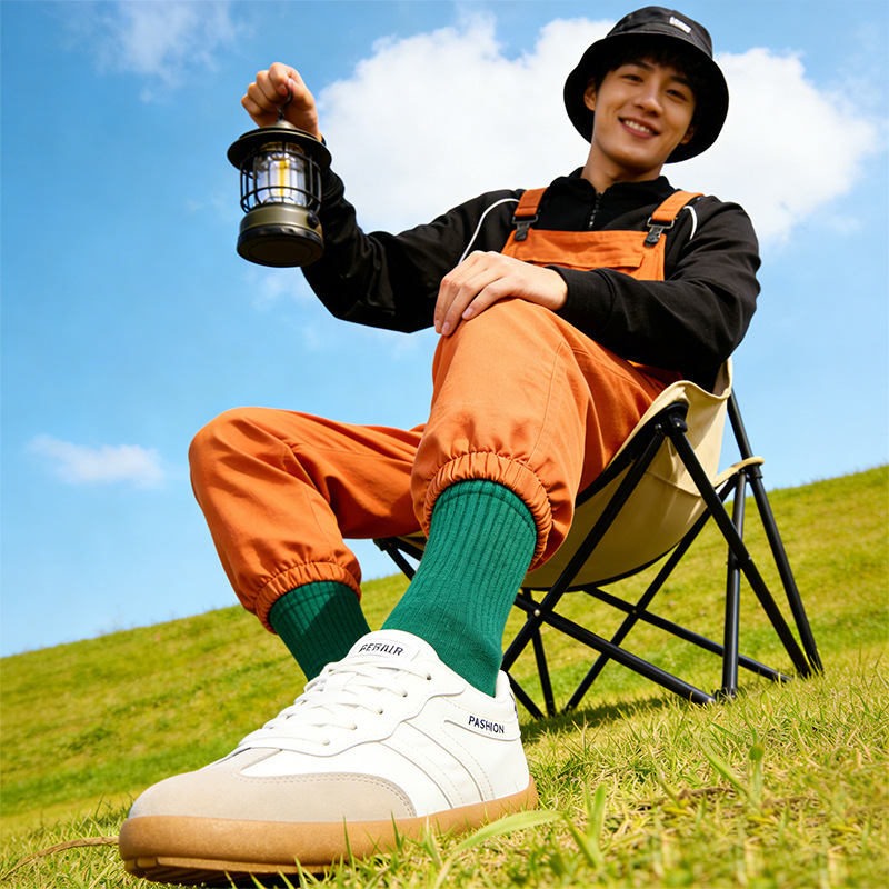 Zapatos masculinos de primavera y verano nuevos zapatos casuales simples coreanos de estilo universal, zapatos de skate de moda para hombres image 4