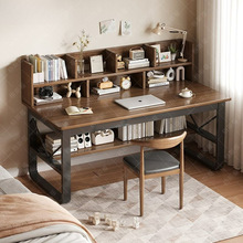新款连体书桌柜简约风书桌架组合一体卧室办公学习书桌包邮源头