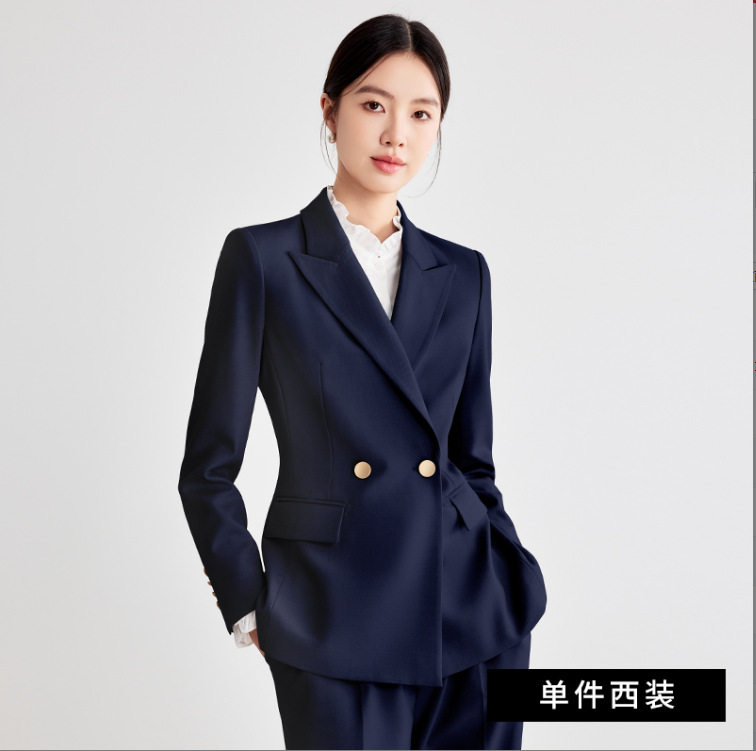 Navy blue suit