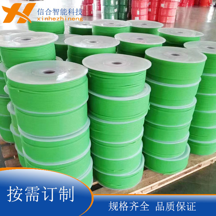 光面粗面PU聚氨酯输送圆带 草绿色圆形带 各种色圆带可接驳可无缝