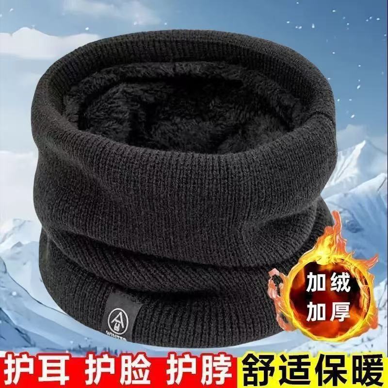 Scarf, Shawl, Neck Warmer, Cashmere Scarf for Men and Women, Outdoor Winter Fleece-Lined Thickened Warm Neck Gaiter, Windproof for Students and Cycling
