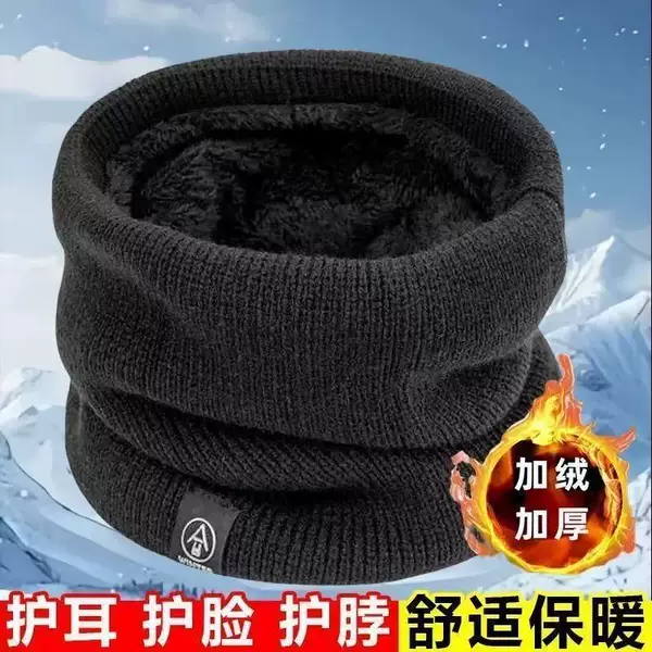 Scarf, Shawl, Neck Warmer, Cashmere Scarf for Men and Women, Outdoor Winter Fleece-Lined Thickened Warm Neck Gaiter, Windproof for Students and Cycling