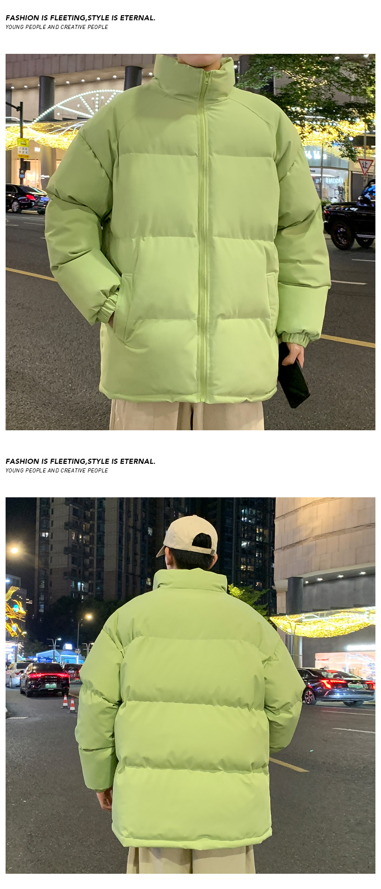 Men's Winter Down Jacket Warm Thickened Padded Coat For Cold Days_voghion.com