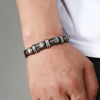 Retro leather jewelry, bracelet, European style, suitable for import, halloween, punk style