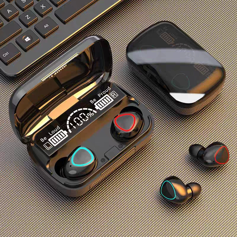 Bluetooth Headphones Y30 TWS4, Long-Range 30 m, Touch Controls, Charging Case