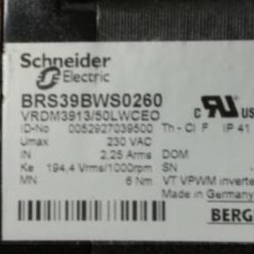 供应德国Schneider百格拉步进电机BRS39BWS0260