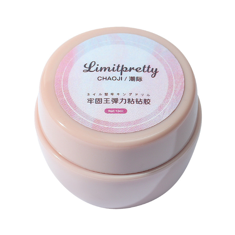 Esmalte de uñas pegajoso pegamento diamante Malta azúcar goma alta permeabilidad firme rey desechable fototerapia de larga duración esmalte de uñas pegamento tienda dedicada 15ml