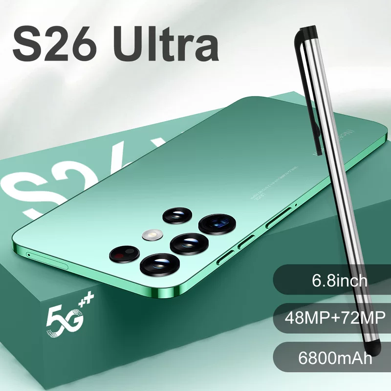 Смартфон S26 Ultra (16+1Т) — 6.8" 5G, 6800 мАч, многоцветный/различные цвета