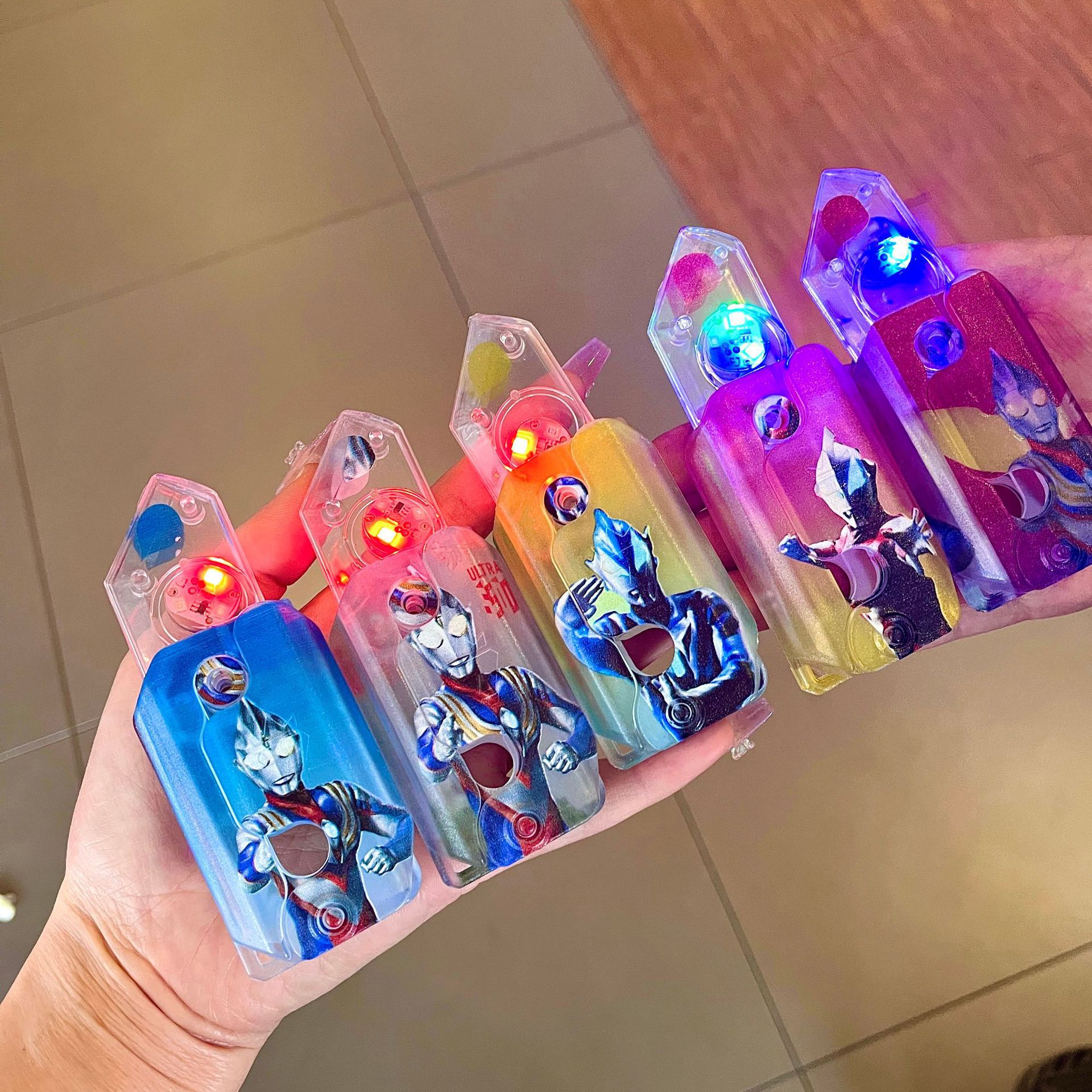 Arenas movedizas fresco nuevo Sanrio gravedad rábano cuchillo luminoso transparente 3D impresión descompresión juguete pareja novias