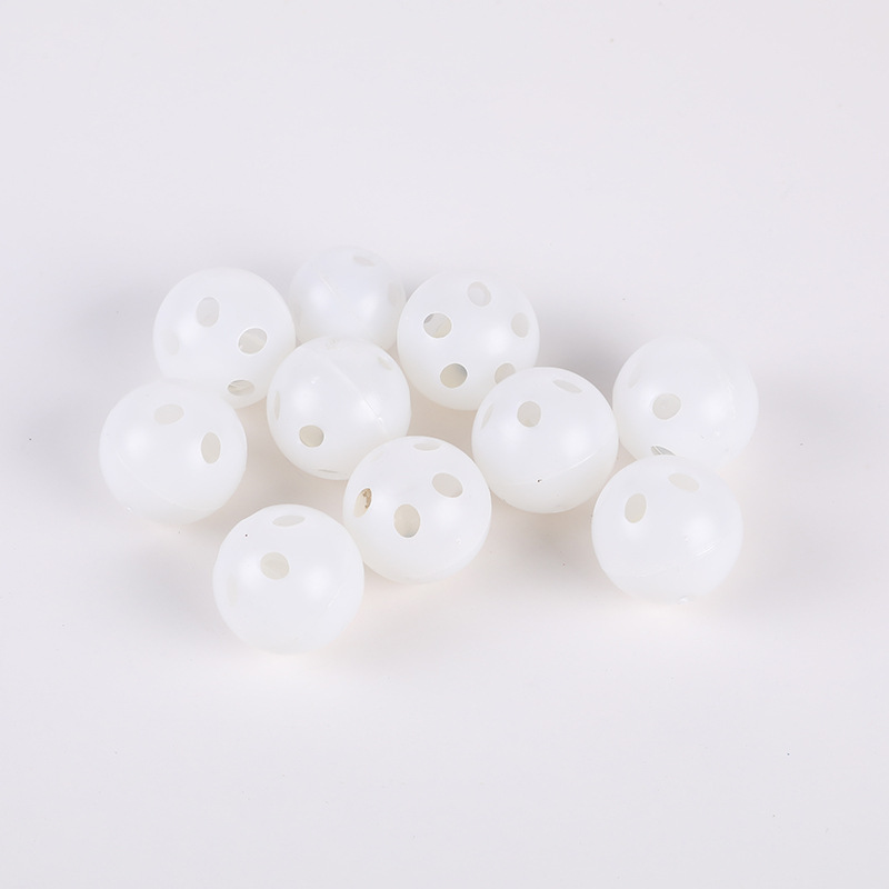cross-border pet diy bell ball plastic white transparent jingle bell ball doll decoration diy round bell