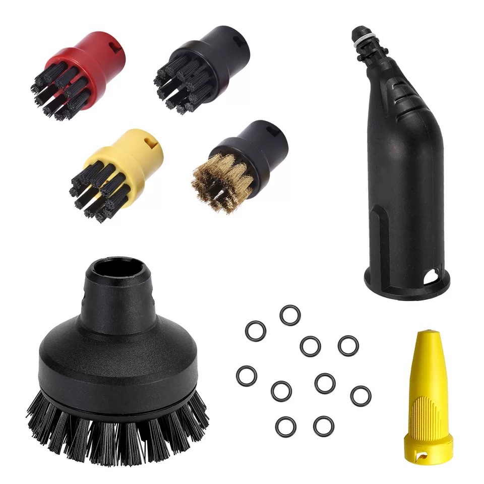 Adecuado para accesorios de vapor Karcher Kach, trapo, trapo, accesorios de vapor Karcher, cepillo redondo pequeño, cepillo de cobre