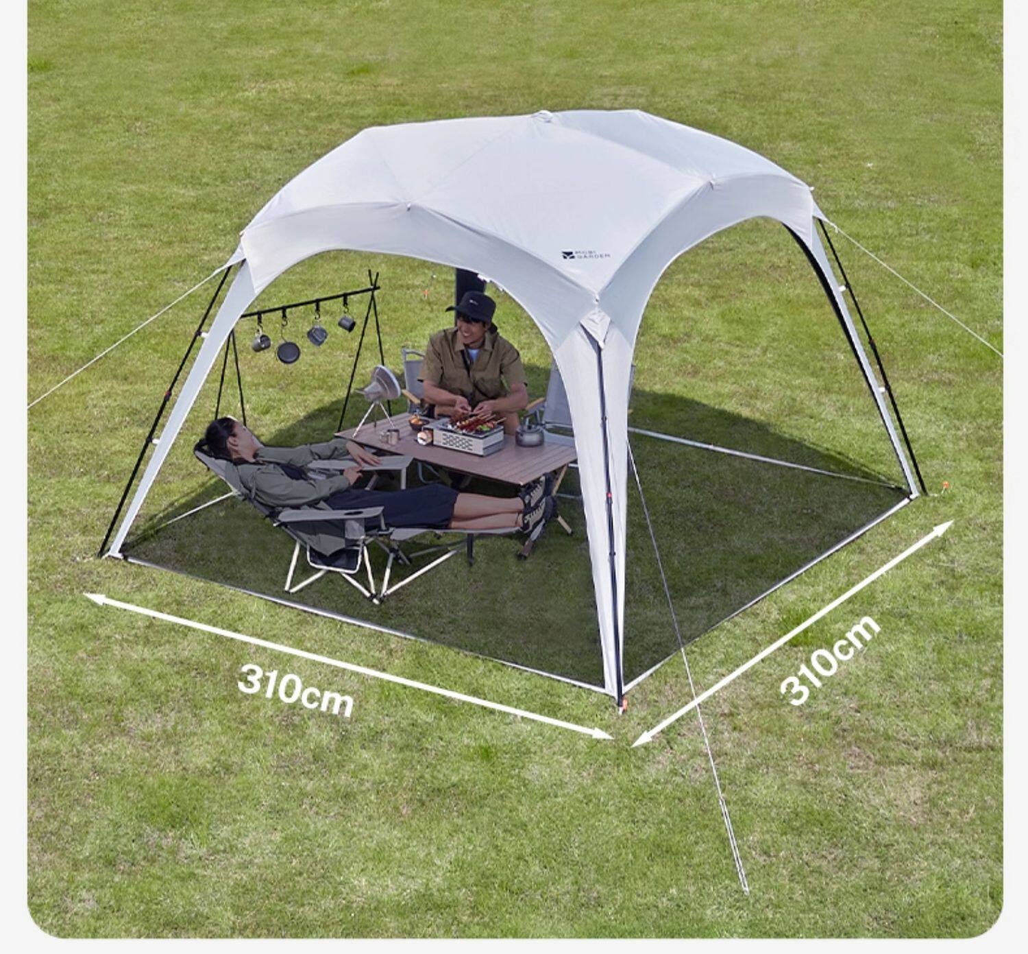 Mugaodi Holiday Dome Automatic Canopy Tent for Outdoor Camping, Black Uv Protection, Sunshade, No-Assembly Quick-Open Lazy Tent