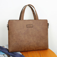 时尚大容量男士手提包商务公文包通勤多隔层皮包办公会议包男包