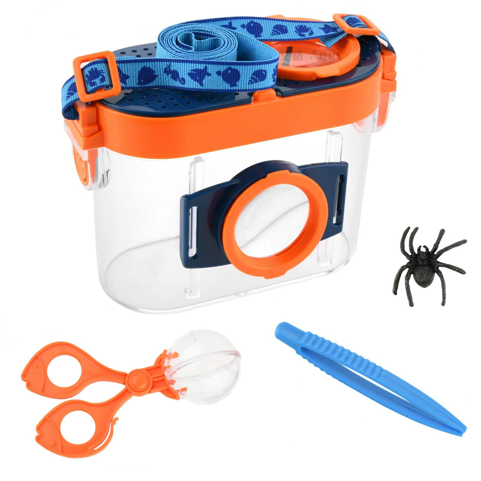 Factory Direct 4,5-кратная детская коробка для наблюдения за насекомыми с двумя линзами, увеличительное стекло, детские развивающие игрушки
