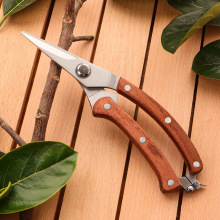 林太作现货实木防滑稀果剪刀锰钢回弹园艺园林修枝摘果园艺嫁接剪