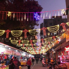 LED過街燈街道亮化中國結跨街圖案燈橫街工程春節節日景觀造型燈