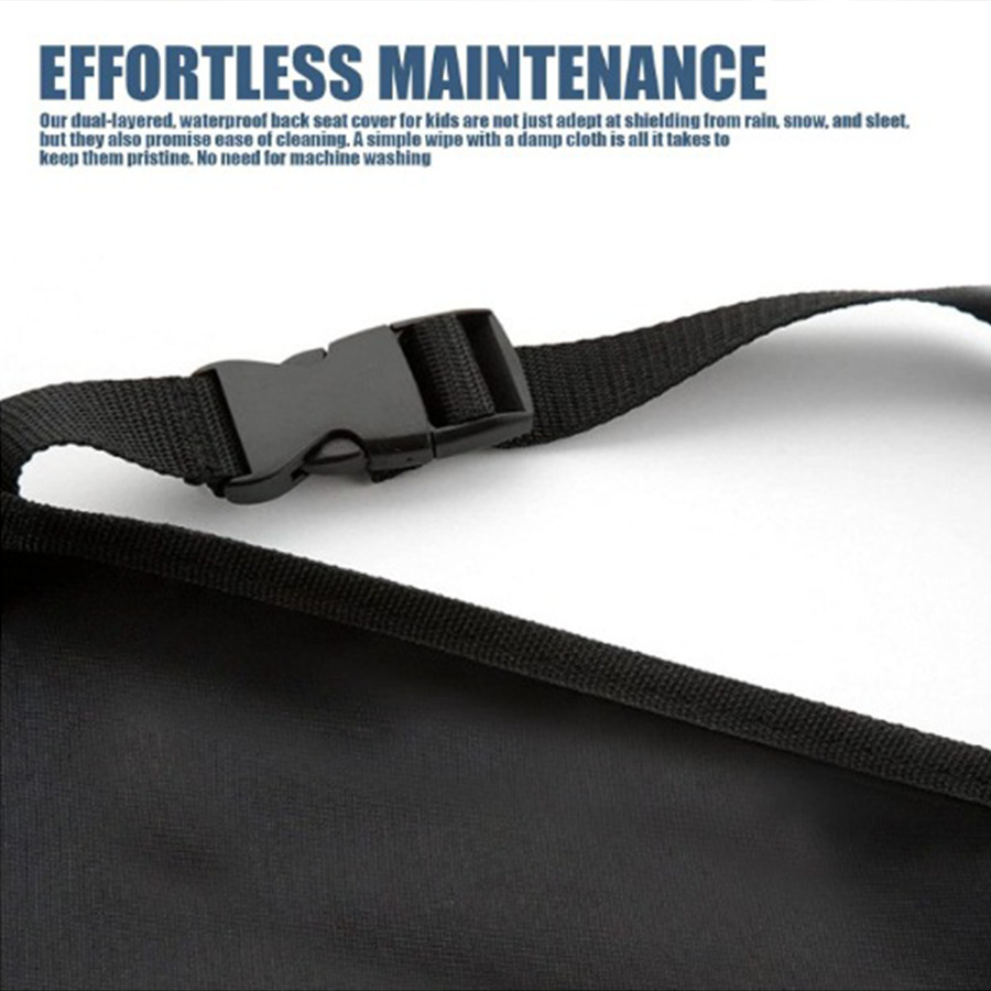 Car seat back protection cover transparent anti-dirty cushion 420D waterproof Oxford cloth child anti-kick pad cross-border
