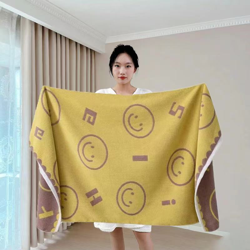 Cross-border shipping cotton bath towel for adults, all-cotton, soft and absorbent, special bath wrap for men and women, large towel, high-end for children