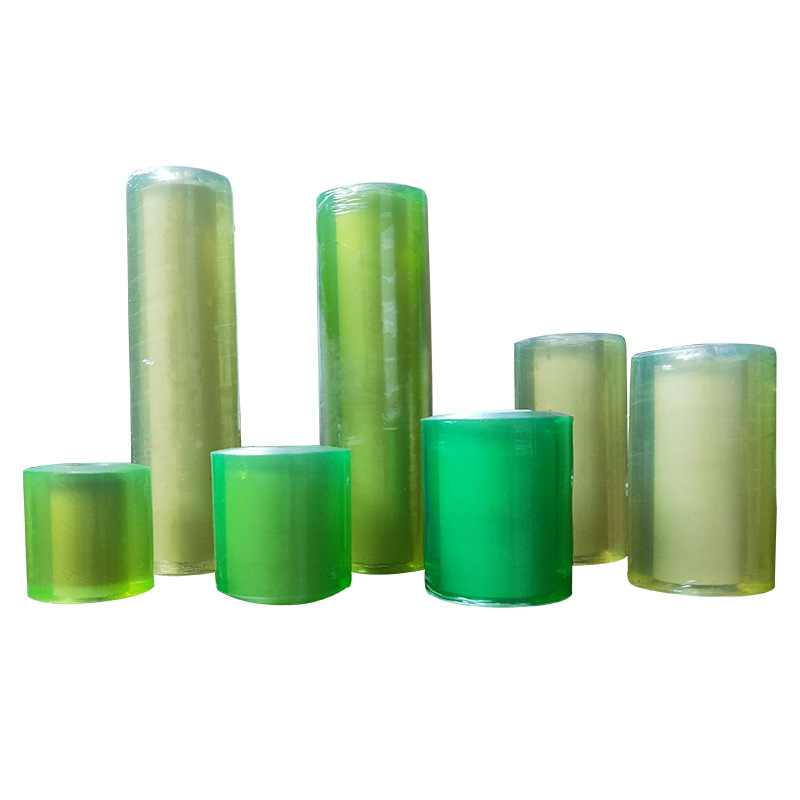 Fábrica al por mayor película de bobinado de PVC autoadhesiva película de injerto de alambre película de plástico verde embalaje transparente película de estiramiento transparente