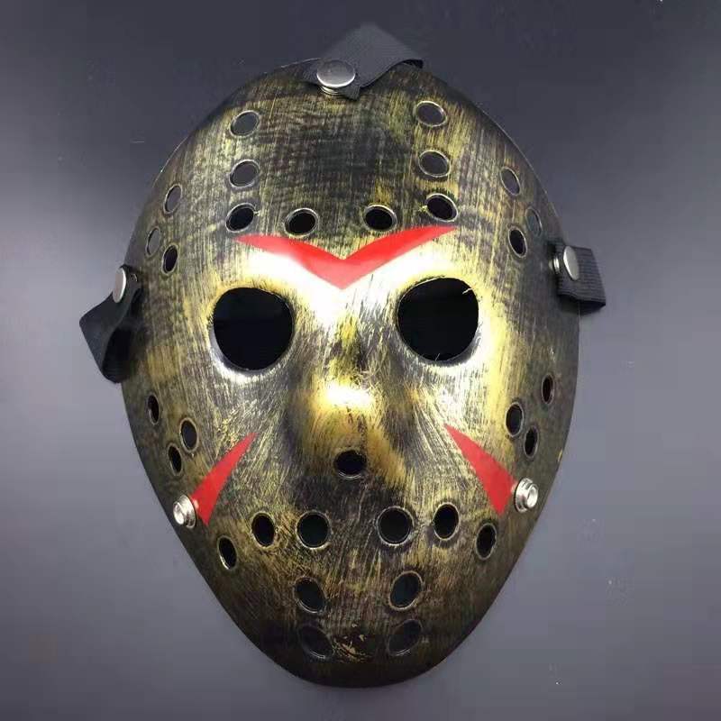 Máscara de Halloween mascarada espesado Jason Cosplay divertido completo cara masculina rendimiento props