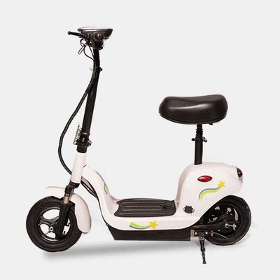 Suitable for Little Dolphin electric Qatlanan elektrik skuterlər - 10inch-has-a-white-brush-24v12a-automotive-grade-lithium-battery-rechargeable-with-a-range-of-40-50-miles-24v