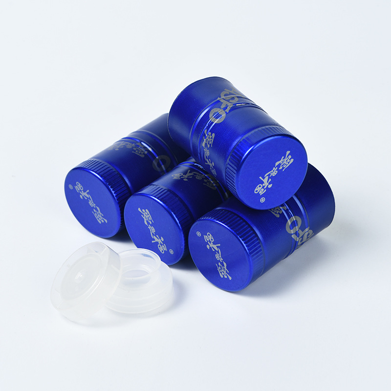 Fábrica al por mayor anti-robo cubierta de aceite de oliva 3052 boca en espiral tapa de botella de aluminio cubierta de aceite de camelia cubierta de sellado de metal