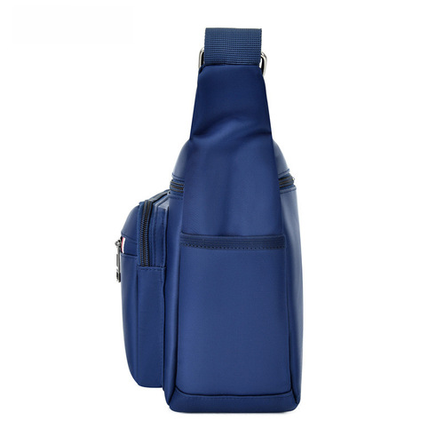 Men's Oxford Cloth Single Shoulder Bag Korean Style Large Capacity Multi-layer New Crossbody Bag Business Travel Leisure Backpack